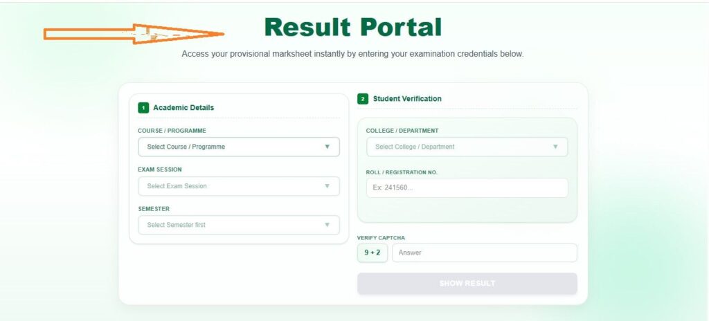 BRABU UG Result 2025-29 Marksheet Check Online
